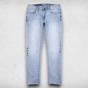 Armani Exchange Skinny Jeans Stretch AX Jambe Etroit Men 31S Blue Light Wash